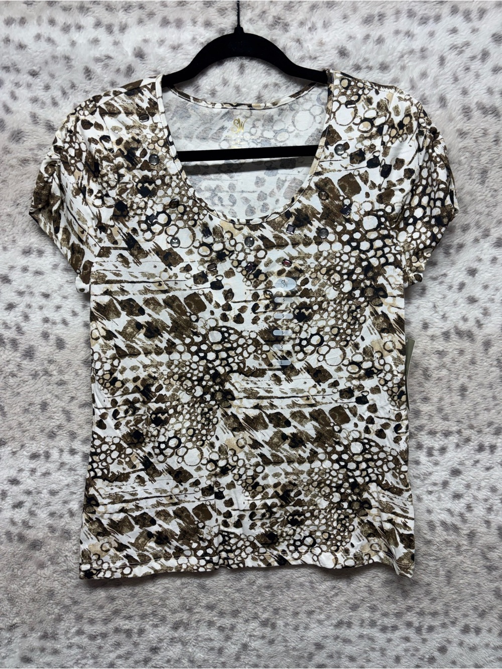 Y2K STUDIO WORKS SCRUNCHED SLEEVE TOP